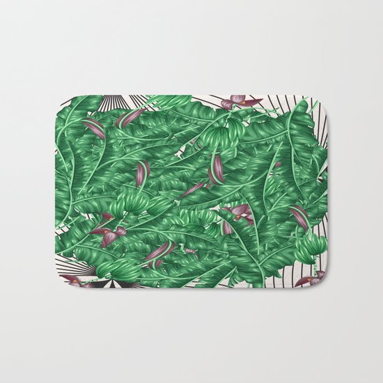 tropical nature Bath Mat