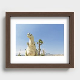 Desert Dino Recessed Framed Print