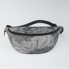 Floral Lines 4 Fanny Pack