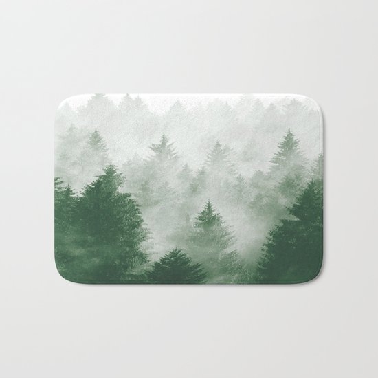 Foggy Woods III Bath Mat