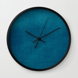 Blue Watercolor Square Wall Clock