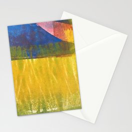 yellow and blue  Stationery Card