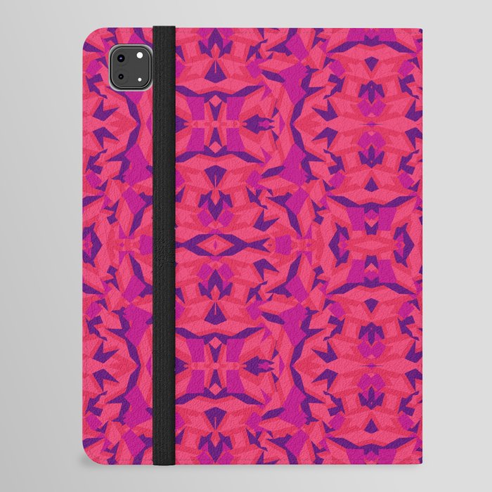 geometric pattern in warm colors iPad Folio Case