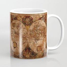 Vintage Olde Worlde Map 1620 Coffee Mug | Illustration, Graphic Design, Typography, Vintage 