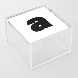 a (Black & White Letter) Acrylic Box