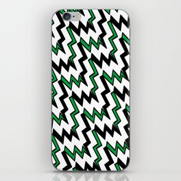 Abstract geometric pattern - green. iPhone Skin