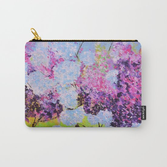lilac painted Carry-All Pouch