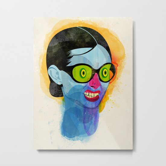 Fussy Metal Print