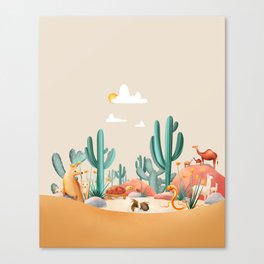 Desert Animals Canvas Print