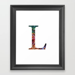 Initial letter "L" Framed Art Print