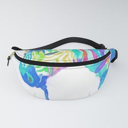 ZEBRA water colors Fanny Pack