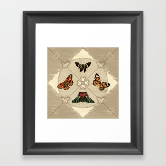 Butterfly Code Framed Art Print