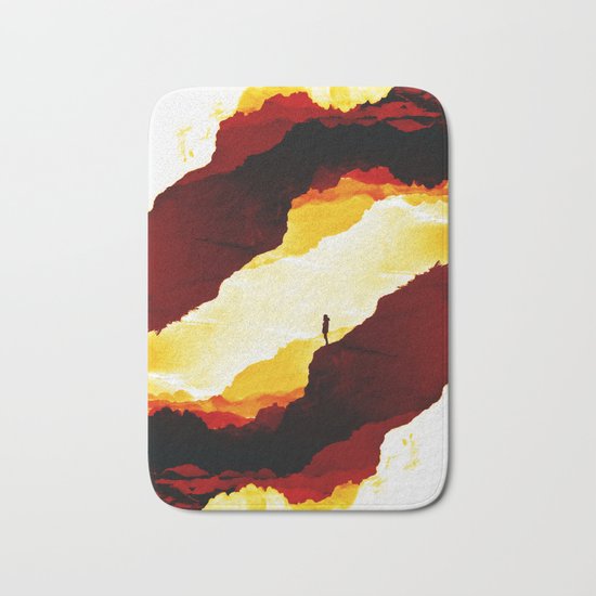 Red Isolation Bath Mat
