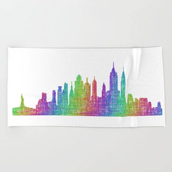 New York City Beach Towel