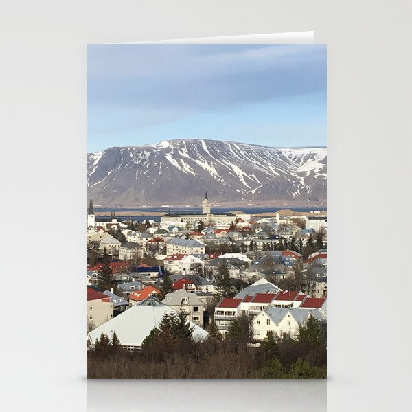 Reykjavík in Winter Stationery Cards