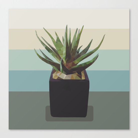 polygon plant Canvas Print