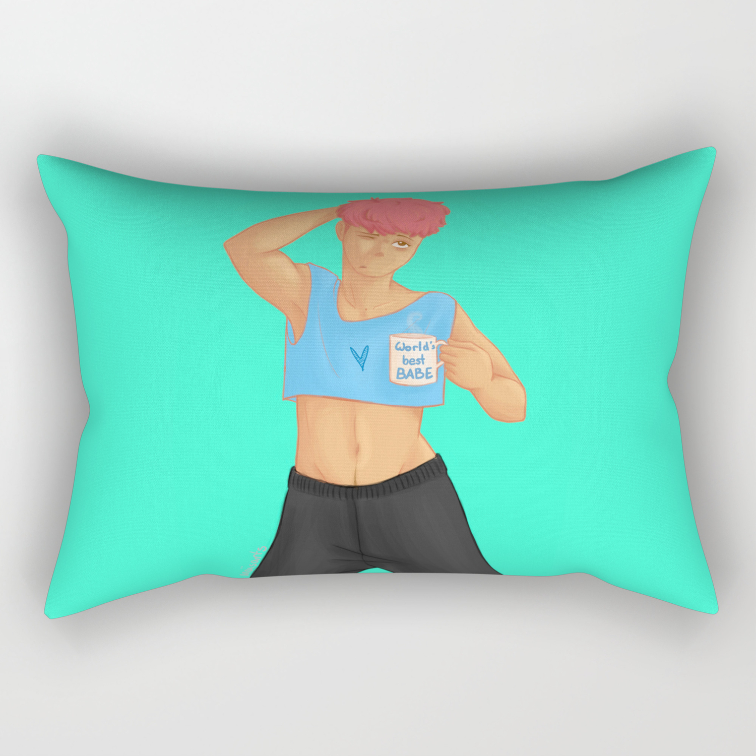 World S Best Babe Rectangular Pillow By Anaisarts Society6