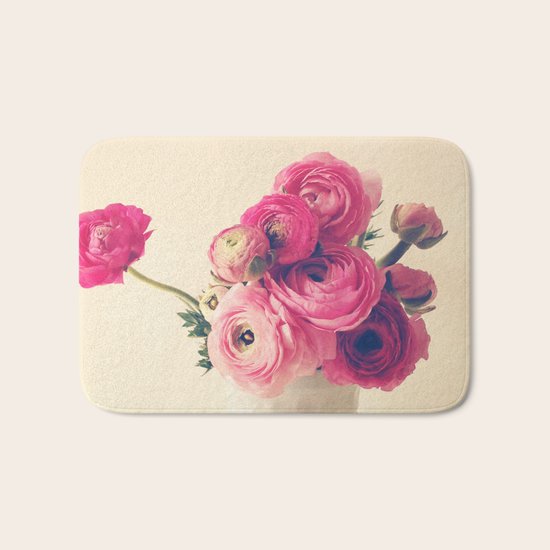 Cottage Flowers Bath Mat