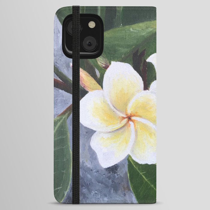 Bali flowers iPhone Wallet Case