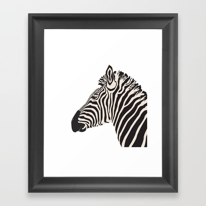 Zebra Framed Art Print