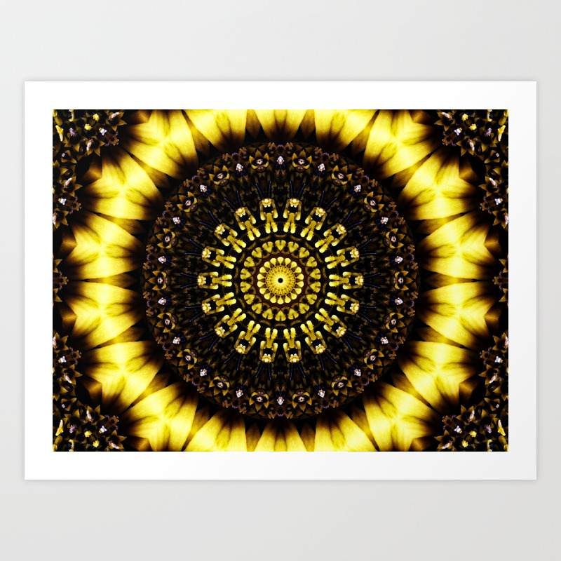 Sunflower Manipulation 2 Art Print