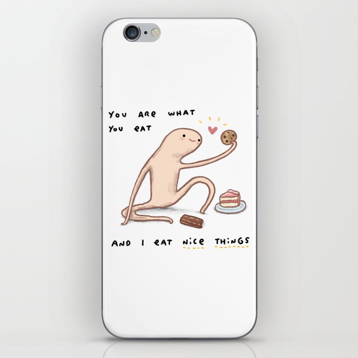 Honest Blob - Eat Nice Things iPhone Skin