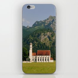 St Coleman's church in upper Bavaria, Germany | Remote places with breathtaking landscapes iPhone Skin