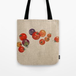 Rainbow Cherry Tomatoes Tote Bag