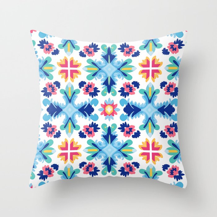 Greek Inspired Pattern (A01) Throw Pillow