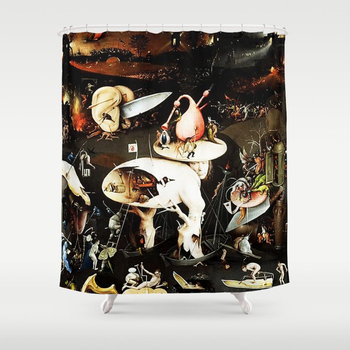 Bosch Garden Of Earthly Delights Panel 3 - Hell Shower Curtain