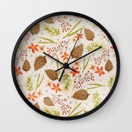 Quiet Walk In The Forest - A Soft And Lovely Pattern Wall Clock