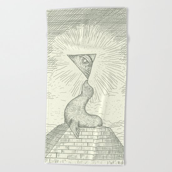 The Masonic Seal Beach Towel