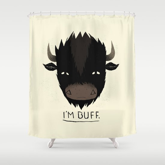 Buff. Shower Curtain