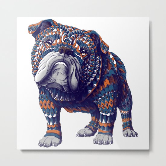 English Bulldog (Color Version) Metal Print