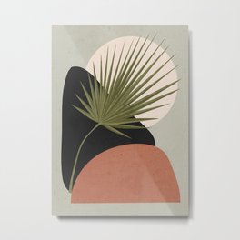 Tropical Leaf- Abstract Art 5 Metal Print