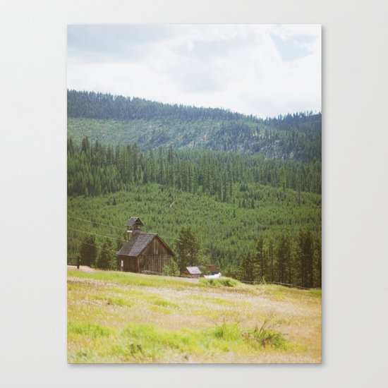 Forest Mountain Church Canvas Print