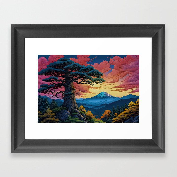 Sunset at Jiyanna - Nature Landscape Framed Art Print