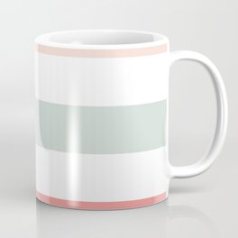 Christmas Day Coffee Mug | Mint, Mocha, Holiday, Red, Graphicdesign, Stripe, Blush, Tan, White, Stripes 