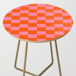 1    Abstract Grid Checkered 220718 Valourine Design  Side Table