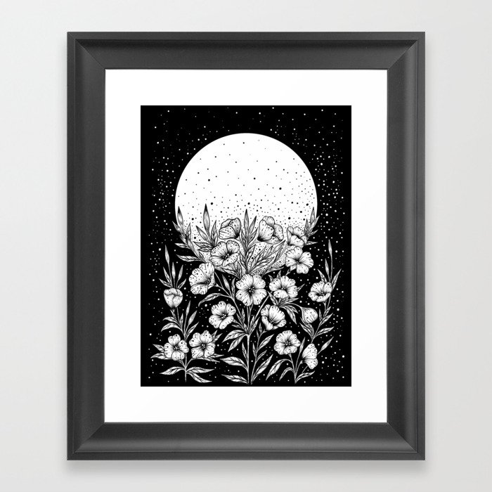 Moon Greeting Framed Art Print