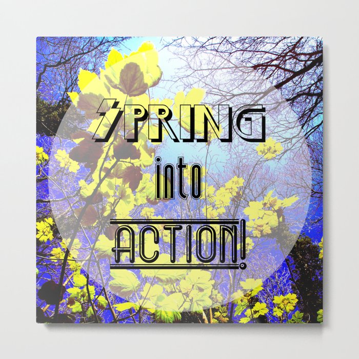 Spring Into Action Metal Print