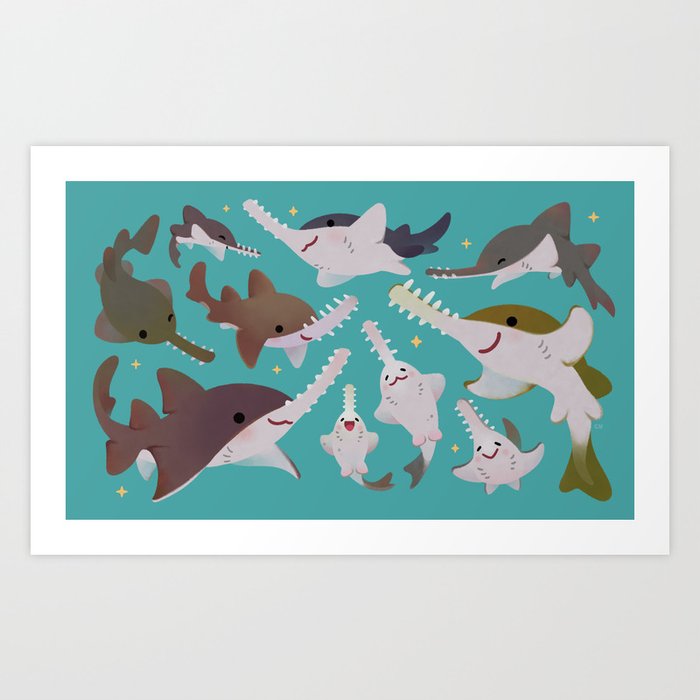 Sawfish Art Print