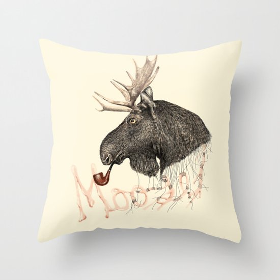 moose Throw Pillow