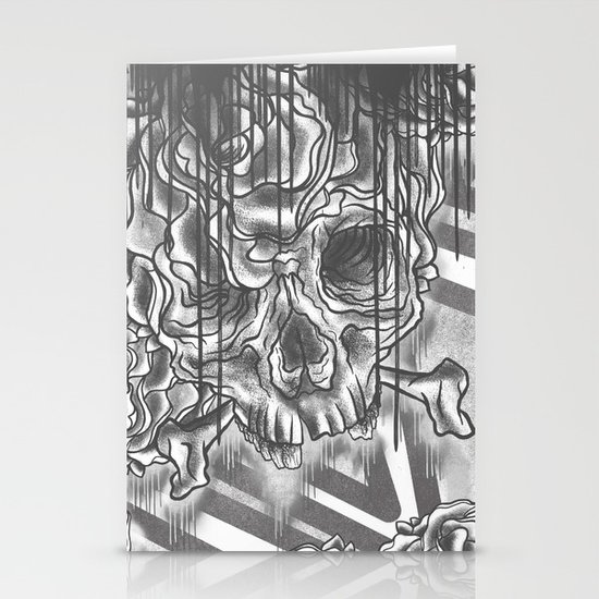 Skull Morph Stationery Cards