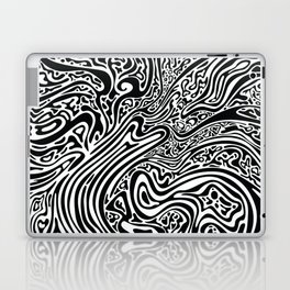 Psychedelic abstract art. Digital Illustration background. Laptop Skin