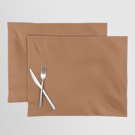 GINGERY solid color. Bronze modern abstract plain pattern Placemat