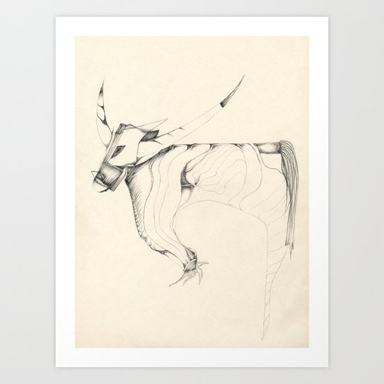 Bull Art Print