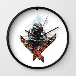 "Outcasts"   collage art Wall Clock