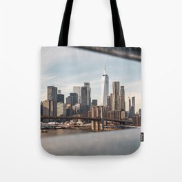 New York City Skyline | Views From the Bridge | Travel Photography Tote Bag