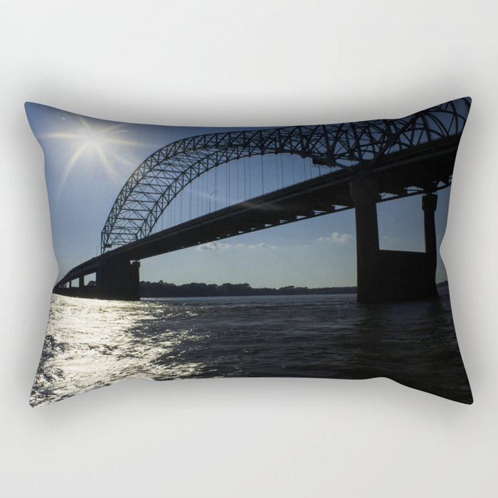 Memphis Bridge Rectangular Pillow